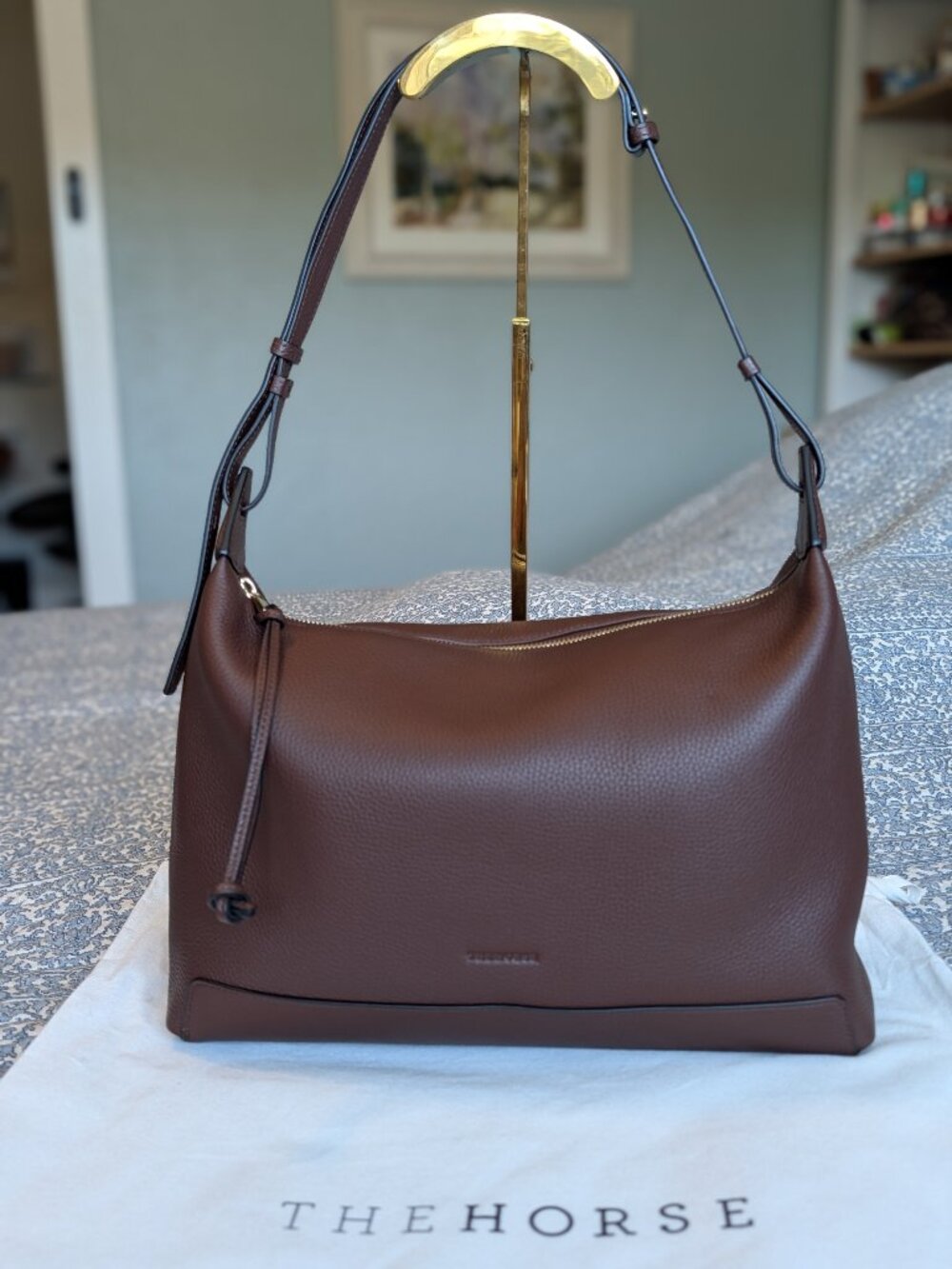 The Horse Lou Bag in Coffee/Gold
